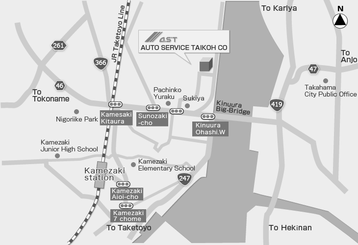 AUTO SERVICE TAIKOH CO - MAPA